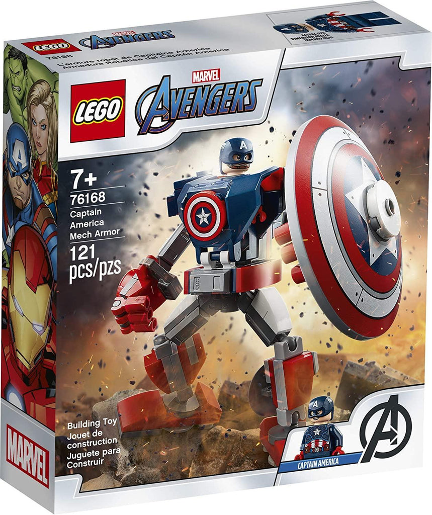 LEGO MARVEL 76168 Captain America Mech Armor - TOYBOX Toy Shop