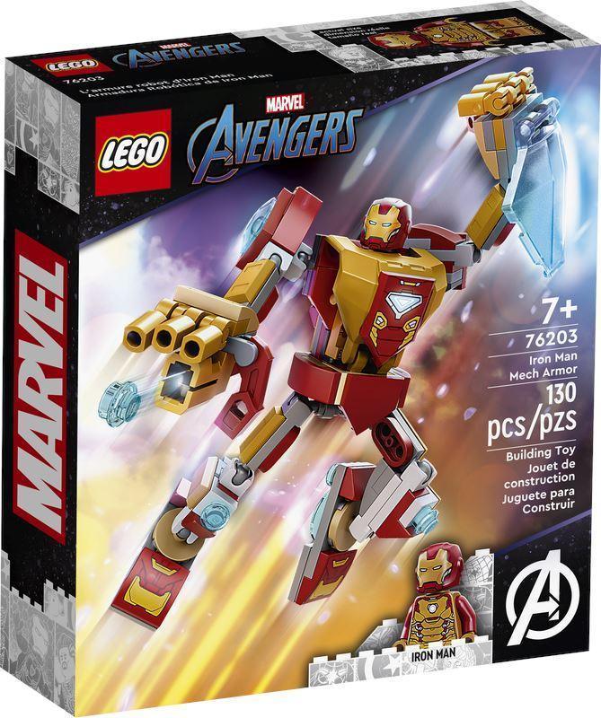 LEGO MARVEL 76203 Marvel Iron Man Mech Armour Action Figure Set - TOYBOX Toy Shop