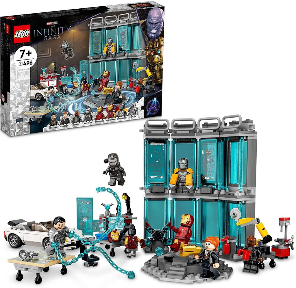 LEGO 76216 MARVEL The Infinity Saga Iron Man Armory - TOYBOX Toy Shop