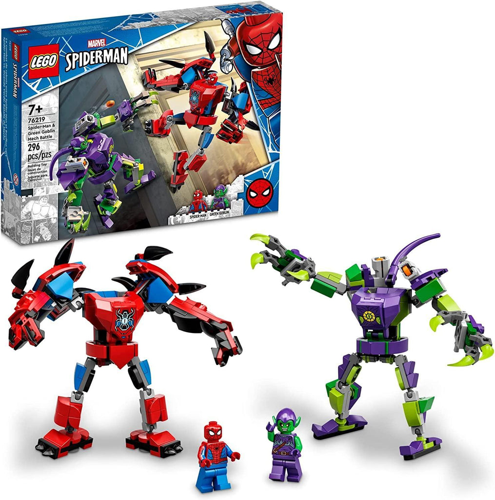 LEGO SPIDER-MAN 76219 Spider-Man & Green Goblin Mech Battle - TOYBOX Toy Shop