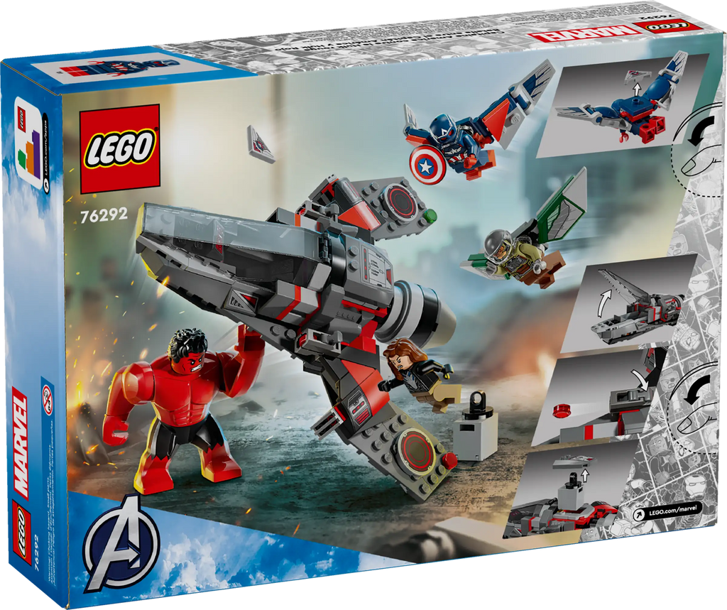 LEGO 76292 MARVEL Captain America vs. Red Hulk Battle - TOYBOX Toy Shop