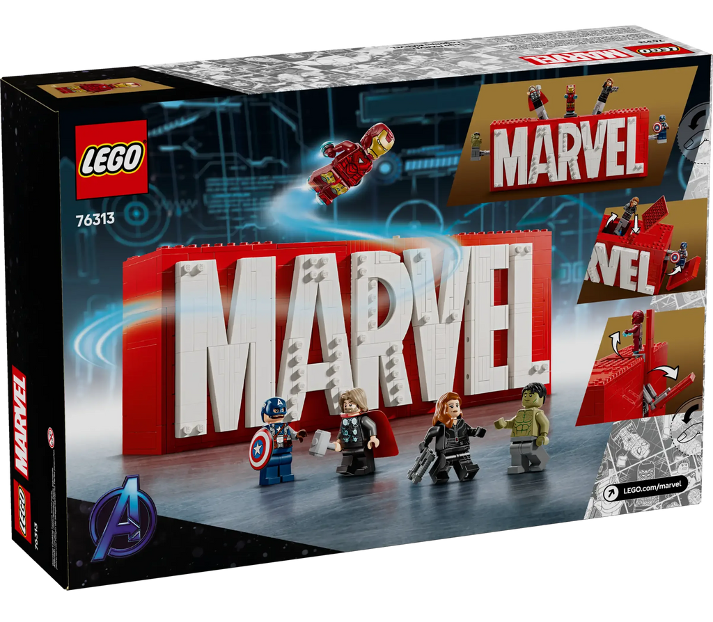 LEGO 76313 MARVEL Logo & Minifigures - TOYBOX Toy Shop