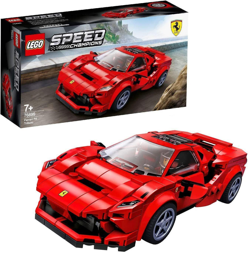 LEGO SPEED CHAMPIONS 76895 Ferrari F8 Tributo Racer Toy - TOYBOX Toy Shop