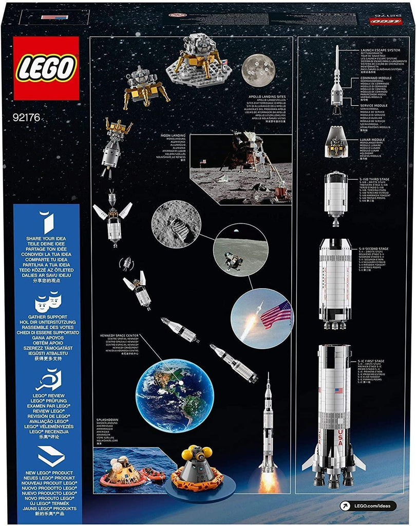 LEGO IDEAS 92176 NASA Apollo Saturn V Space Rocket and Vehicles - TOYBOX Toy Shop