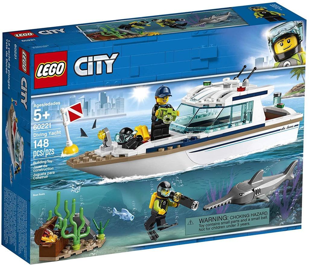 LEGO CITY 60221 Diving Yacht - TOYBOX Toy Shop