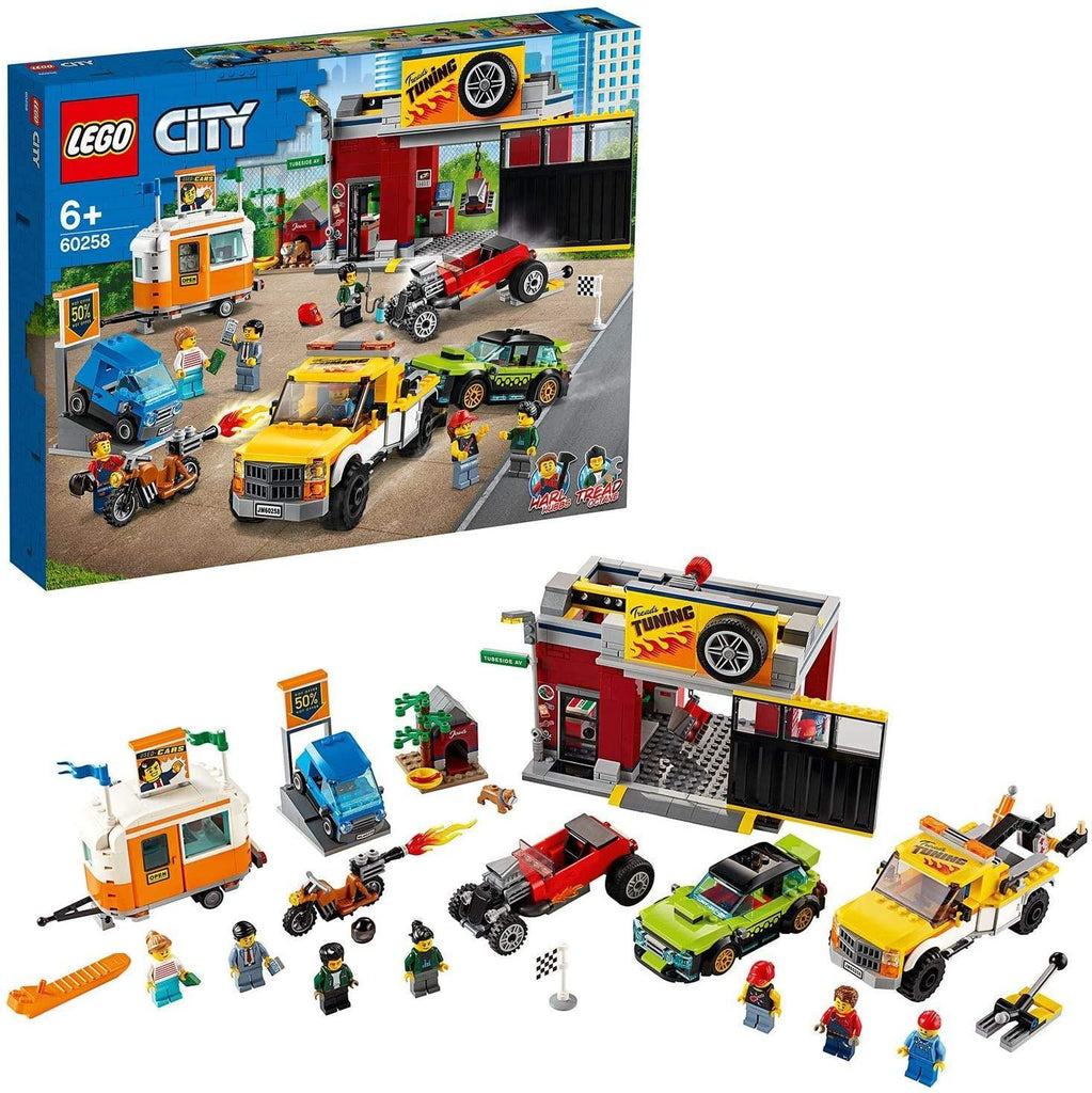 LEGO CITY 60258 Nitro Wheels Tuning Workshop Building Set - TOYBOX Toy Shop