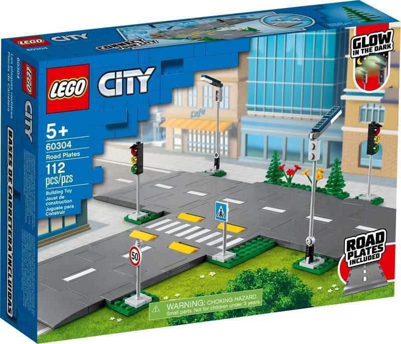 LEGO City 60304 Road Plates Playset - TOYBOX Toy Shop