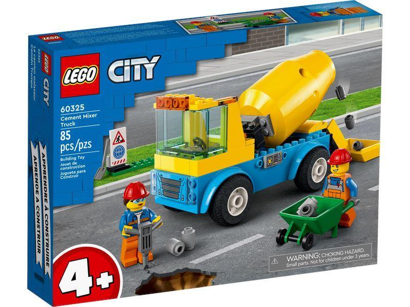 LEGO CITY 60325 Cement Mixer Truck - TOYBOX Toy Shop