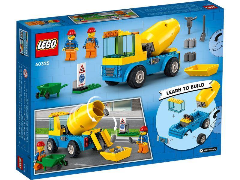 LEGO CITY 60325 Cement Mixer Truck - TOYBOX Toy Shop