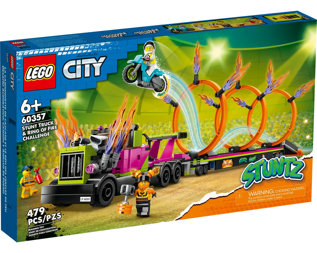 LEGO CITY 60357 Stunt Truck & Ring of Fire Challenge - TOYBOX Toy Shop