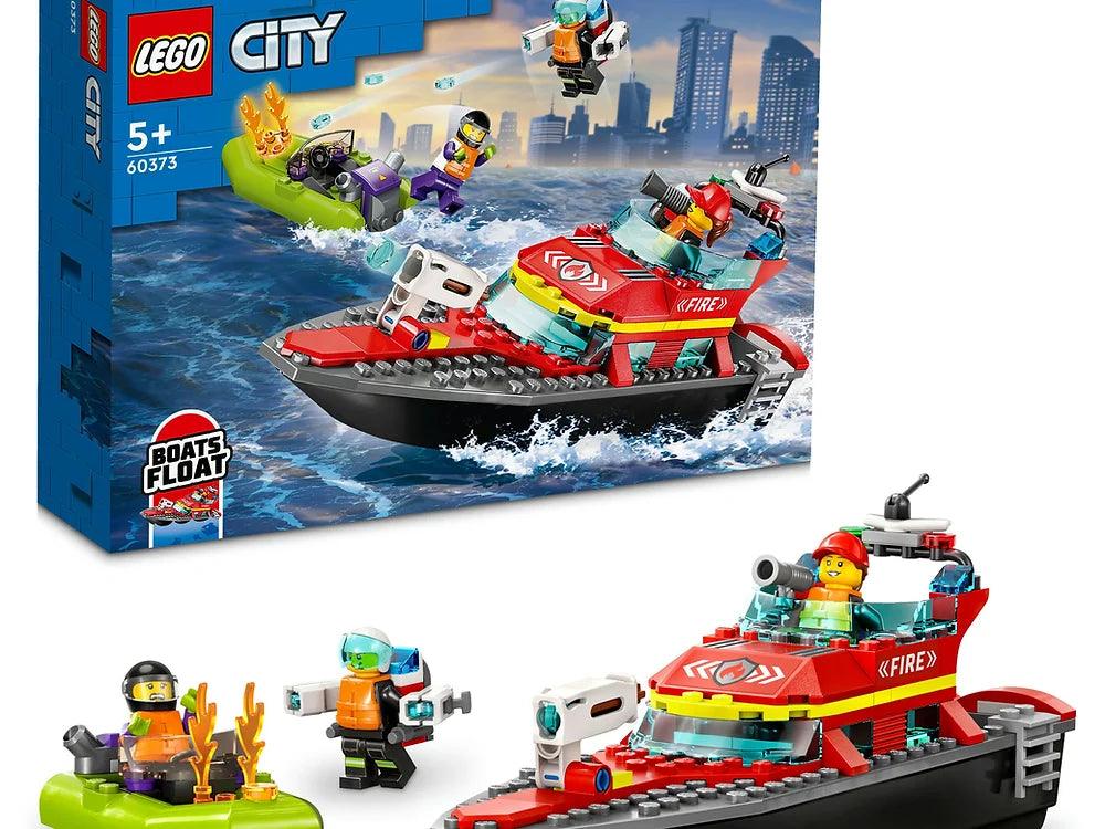 LEGO CITY 60373 Fire Rescue Boat - TOYBOX Toy Shop