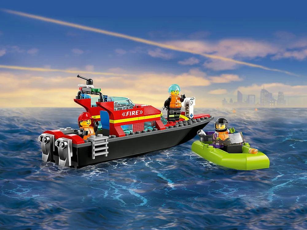 LEGO CITY 60373 Fire Rescue Boat - TOYBOX Toy Shop