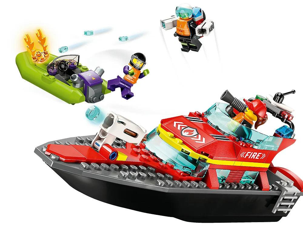 LEGO CITY 60373 Fire Rescue Boat - TOYBOX Toy Shop