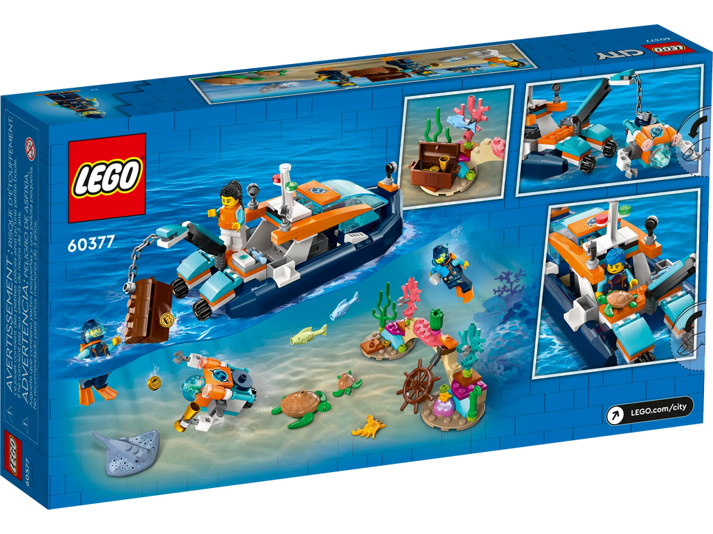 LEGO CITY 60377 Explorer Diving Boat - TOYBOX Toy Shop