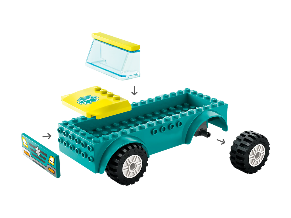 LEGO CITY 60403 Emergency Ambulance and Snowboarder - TOYBOX Toy Shop