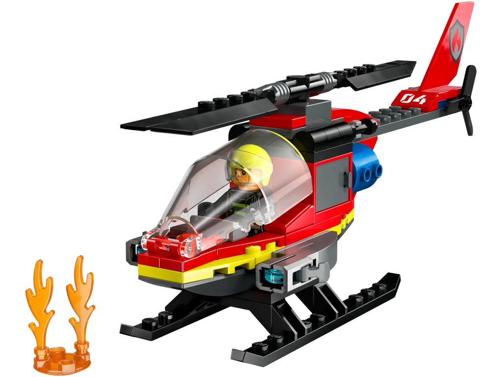 LEGO CITY 60411 Fire Rescue Helicopter - TOYBOX Toy Shop