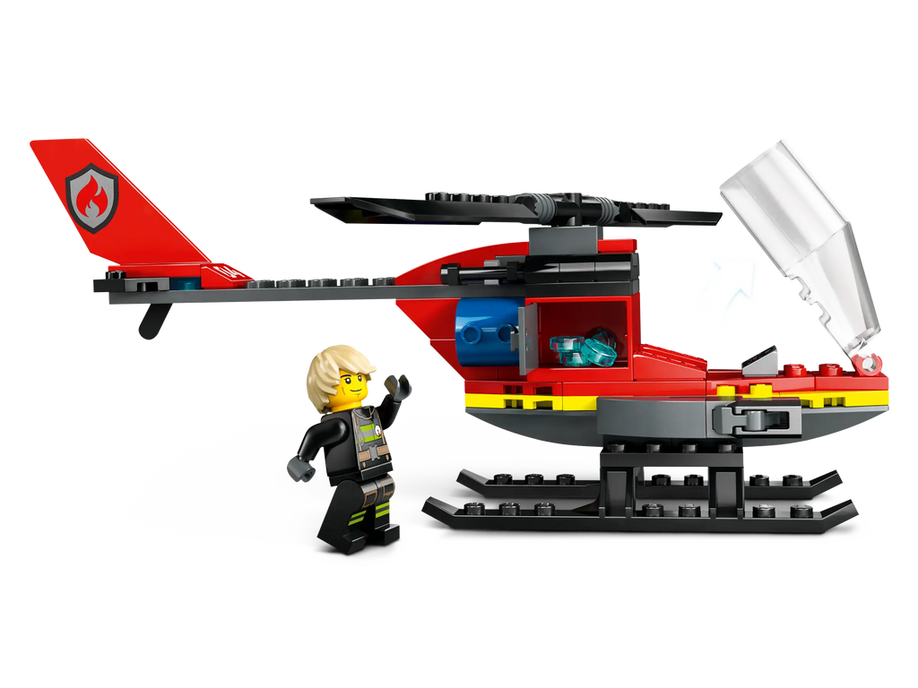 LEGO CITY 60411 Fire Rescue Helicopter - TOYBOX Toy Shop