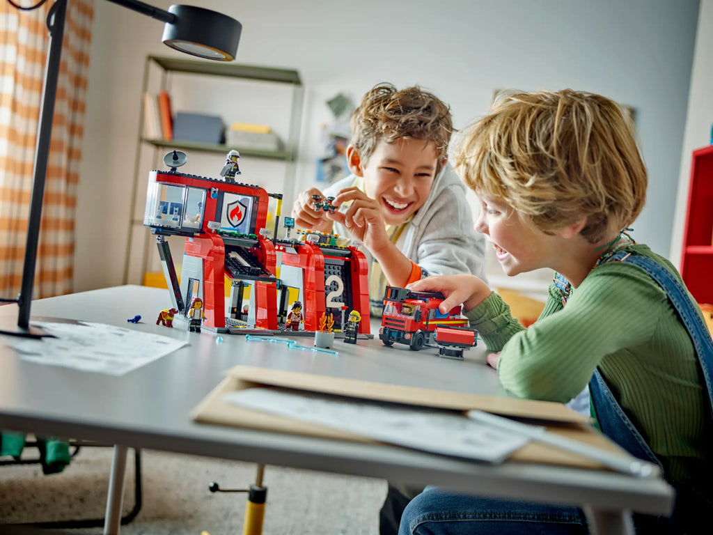 LEGO CITY 60414 Fire Station with Fire Truck - TOYBOX Toy Shop