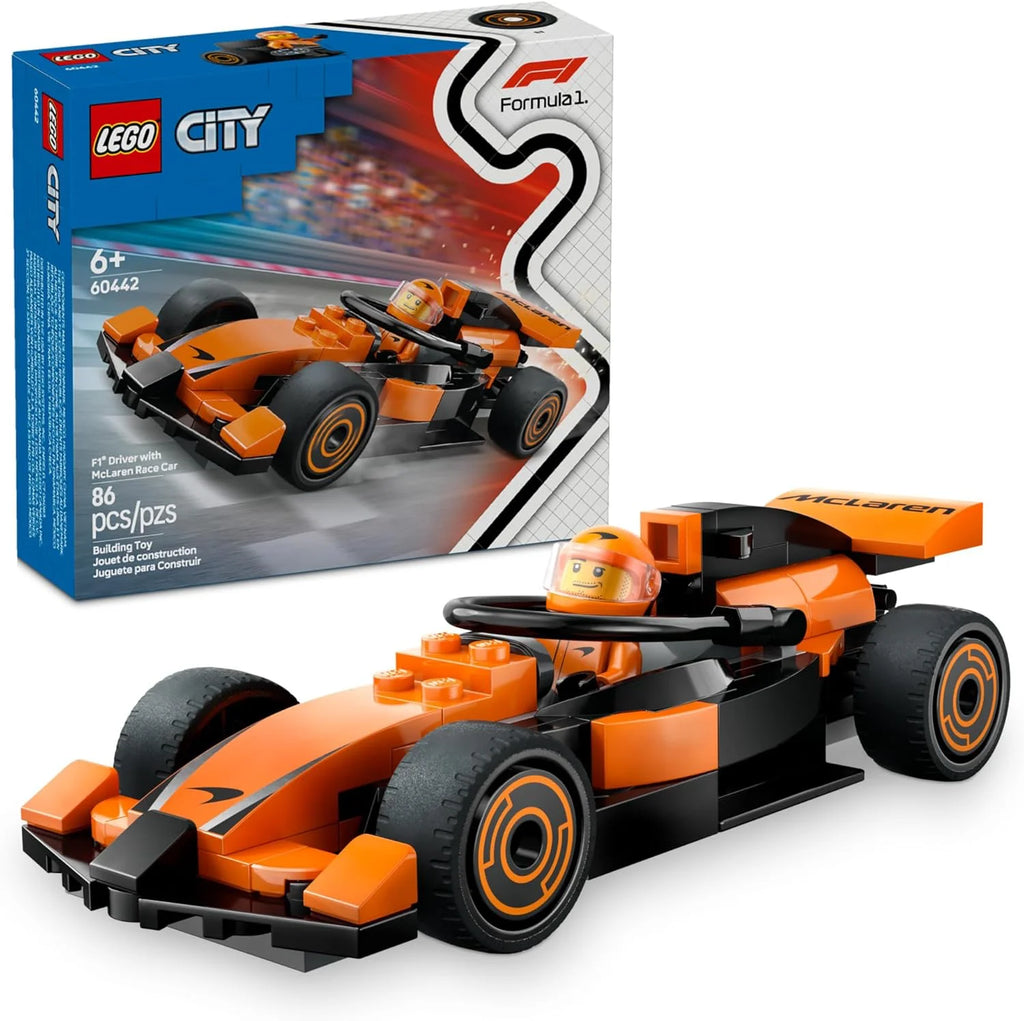 LEGO CITY 60442 F1 Driver with McLaren Race Car - TOYBOX Toy Shop