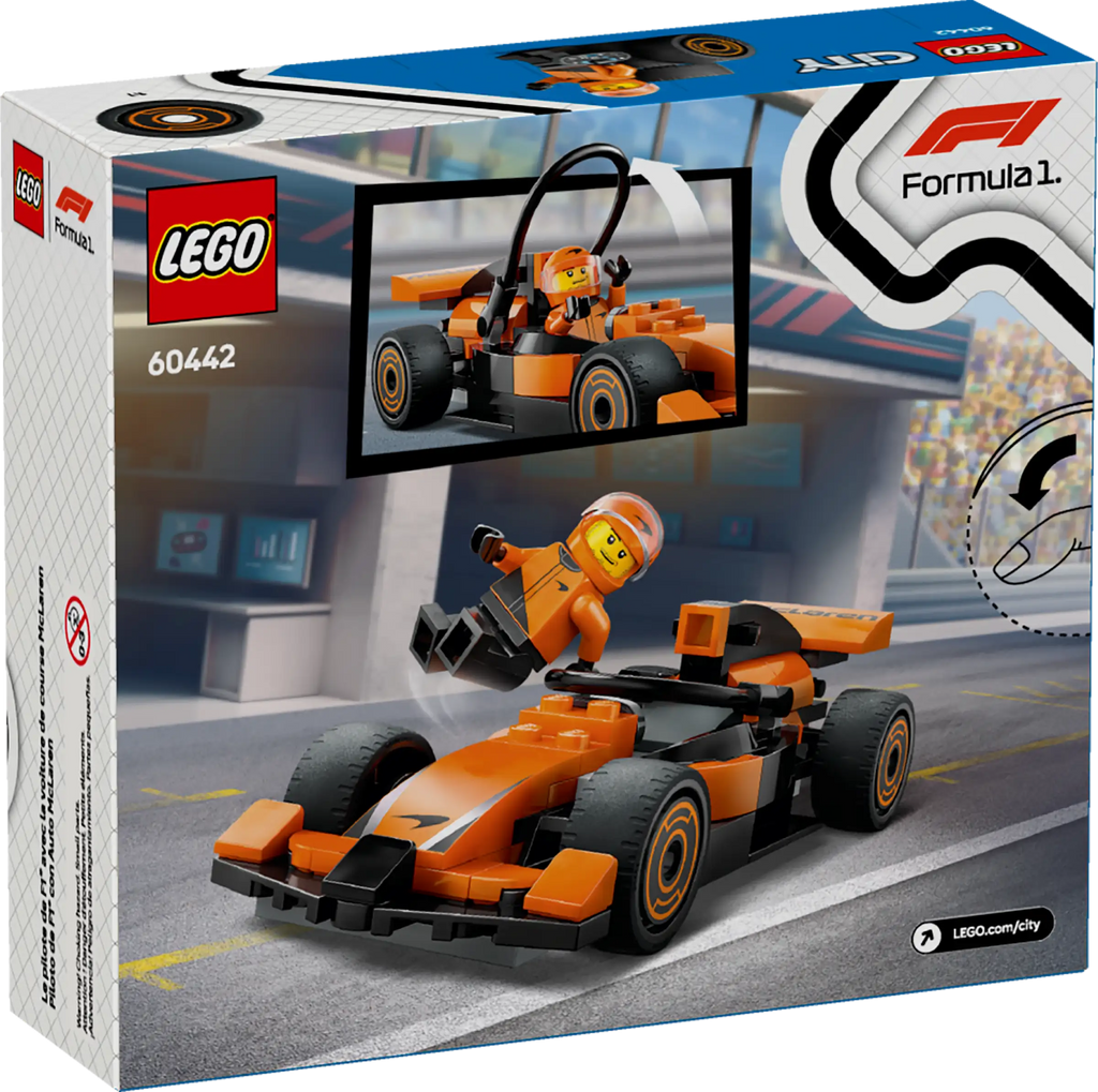 LEGO CITY 60442 F1 Driver with McLaren Race Car - TOYBOX Toy Shop