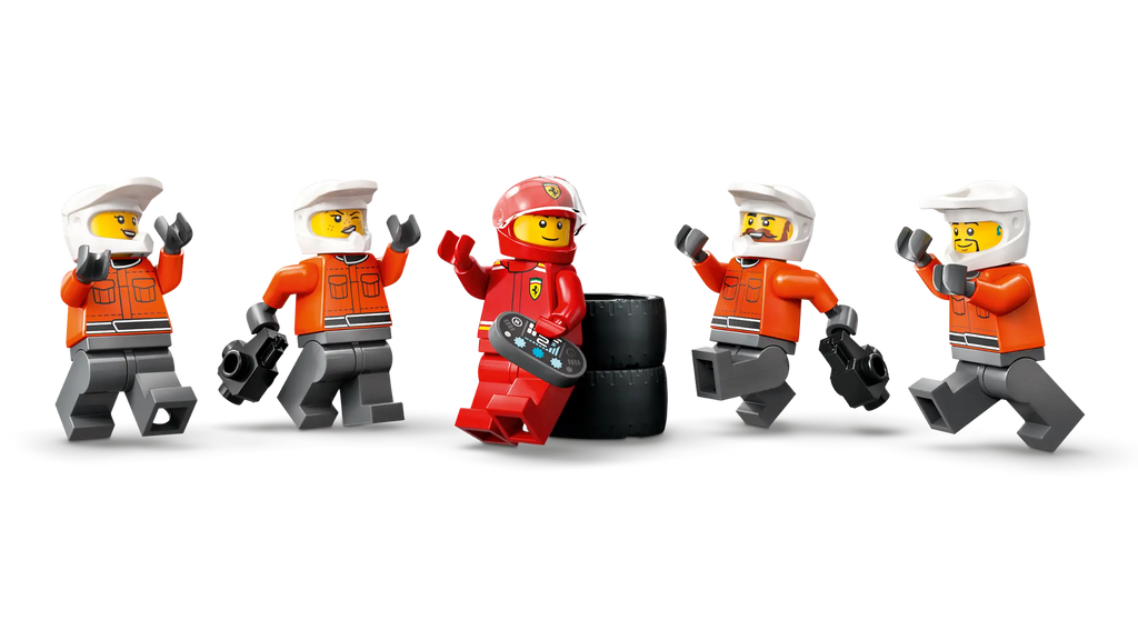 LEGO CITY 60443 F1® Pit Stop & Pit Crew with Ferrari Car - TOYBOX Toy Shop