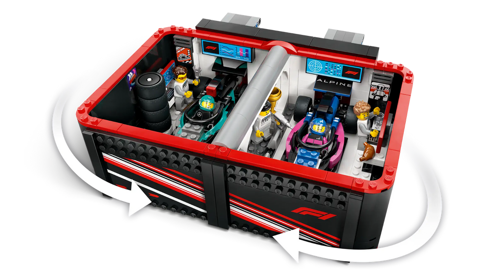 LEGO CITY 60444 F1 Garage & Mercedes-AMG & Alpine Cars - TOYBOX Toy Shop