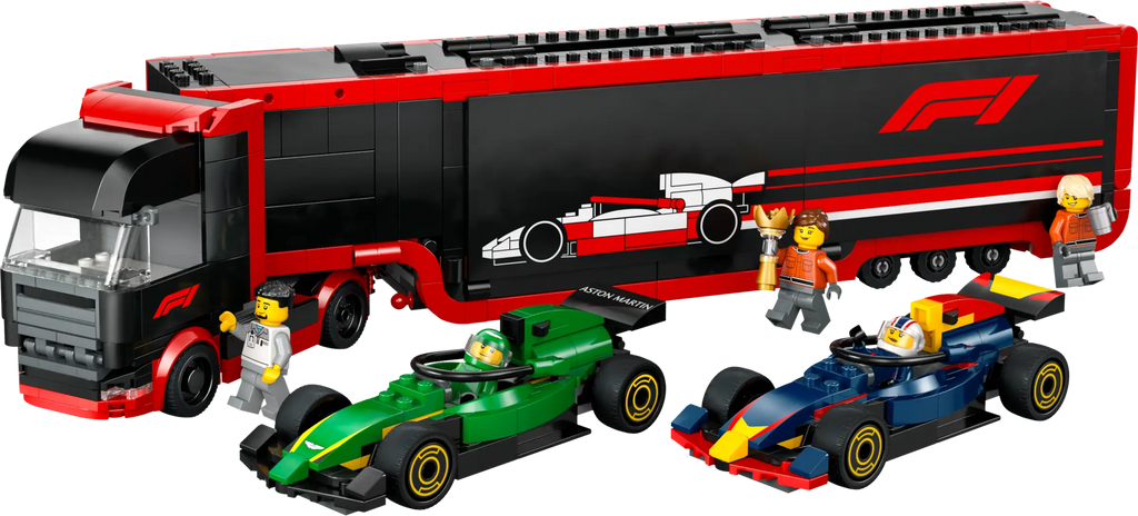 LEGO CITY 60445 F1 Truck with RB20 & AMR24 F1 Cars - TOYBOX Toy Shop