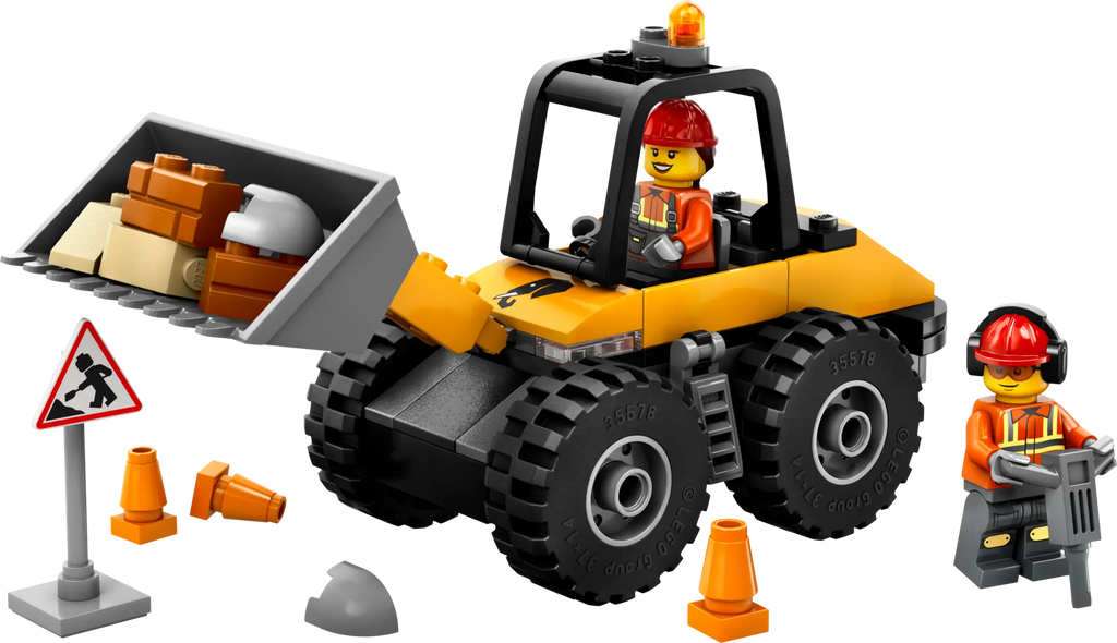 LEGO CITY 60450 Yellow Construction Wheel Loader - TOYBOX Toy Shop