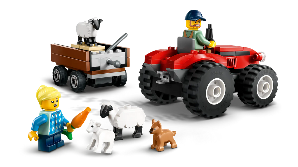 LEGO CITY 60461 Red Farm Tractor with Trailer & Sheep - TOYBOX Toy Shop