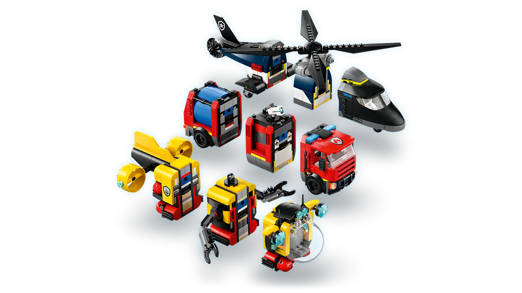 LEGO CITY 60462 Helicopter, Fire Truck & Submarine Remix - TOYBOX Toy Shop