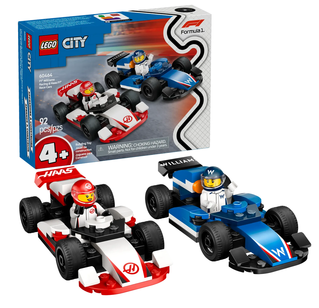 LEGO CITY 60464 F1 Williams Racing & Haas F1 Race Cars - TOYBOX Toy Shop