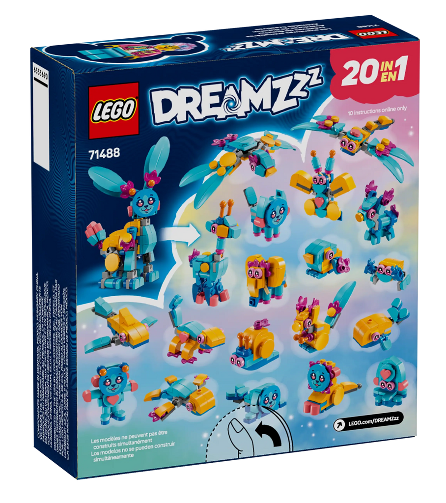 LEGO DREAMZZZ 71488 Bunchu's Creative Animal Adventures - TOYBOX Toy Shop