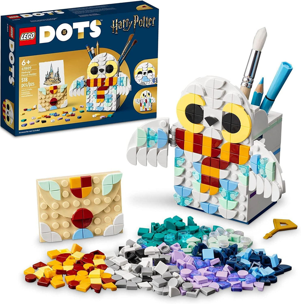 LEGO DOTS 41809 Harry Potter Hedwig Pencil Holder Set - TOYBOX Toy Shop