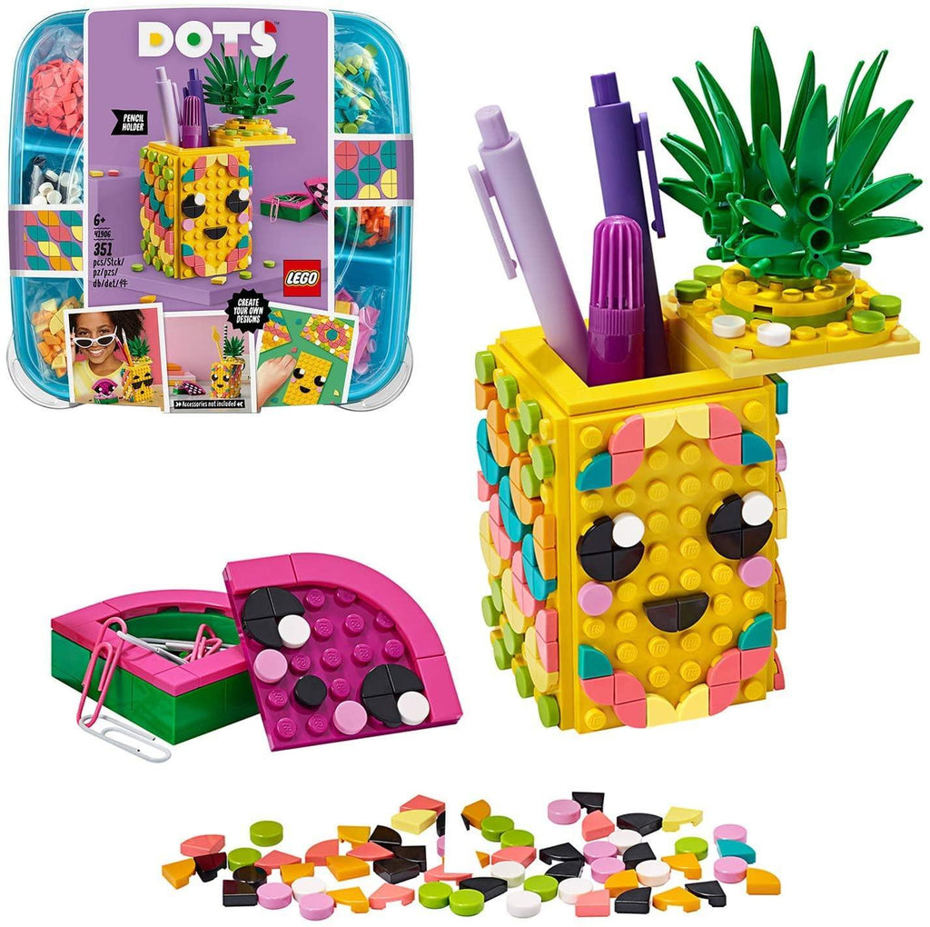 LEGO DOTS 41906 Pineapple Pencil Holder - TOYBOX Toy Shop