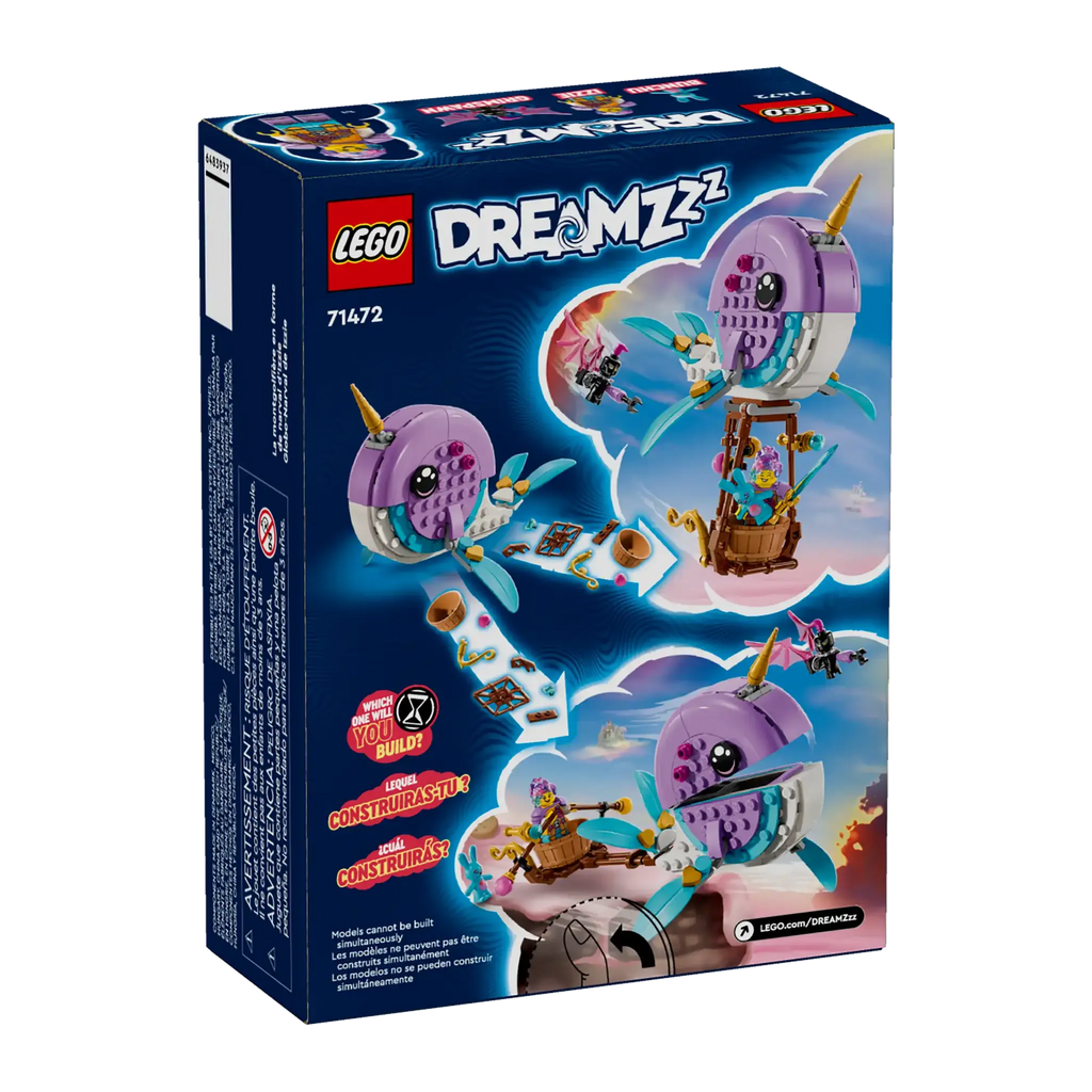 LEGO DREAMZZZ 71472 Izzie's Narwhal Hot-Air Balloon - TOYBOX Toy Shop