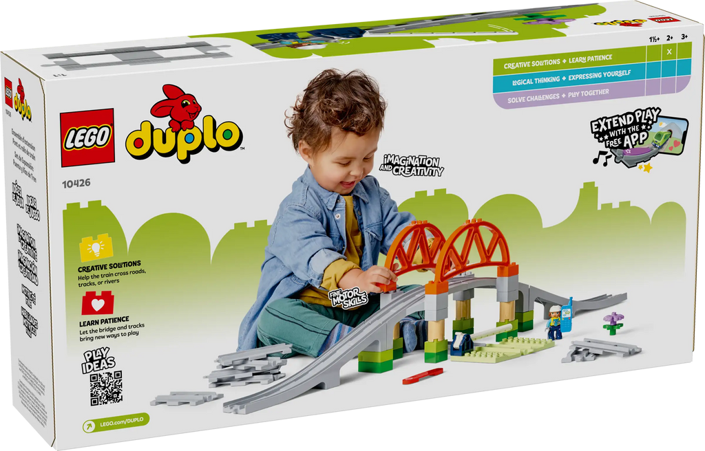 LEGO DUPLO 10246 Train Bridge and Tracks Expansion Set - TOYBOX Toy Shop