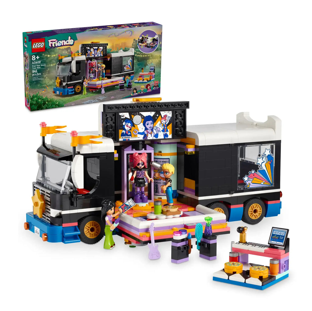 LEGO FRIENDS 42619 Pop Star Music Tour Bus - TOYBOX Toy Shop