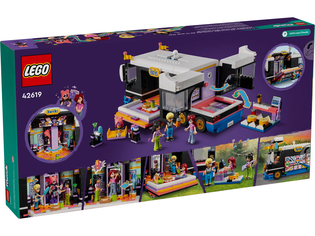 LEGO FRIENDS 42619 Pop Star Music Tour Bus - TOYBOX Toy Shop