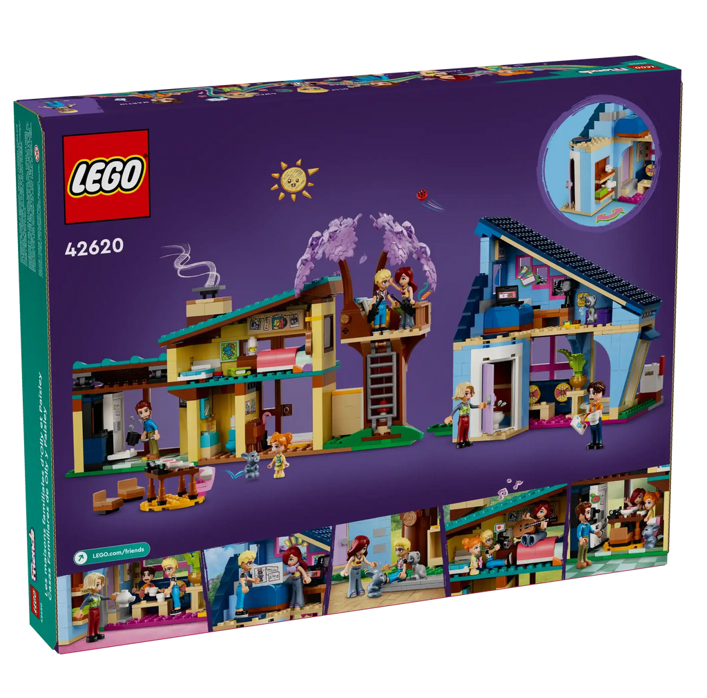 LEGO FRIENDS 42620 Olly and Paisley's Family Houses - TOYBOX Toy Shop