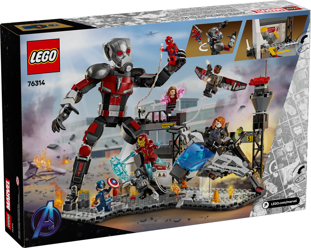 LEGO MARVEL 76314 Captain America: Civil War Action Battle - TOYBOX Toy Shop