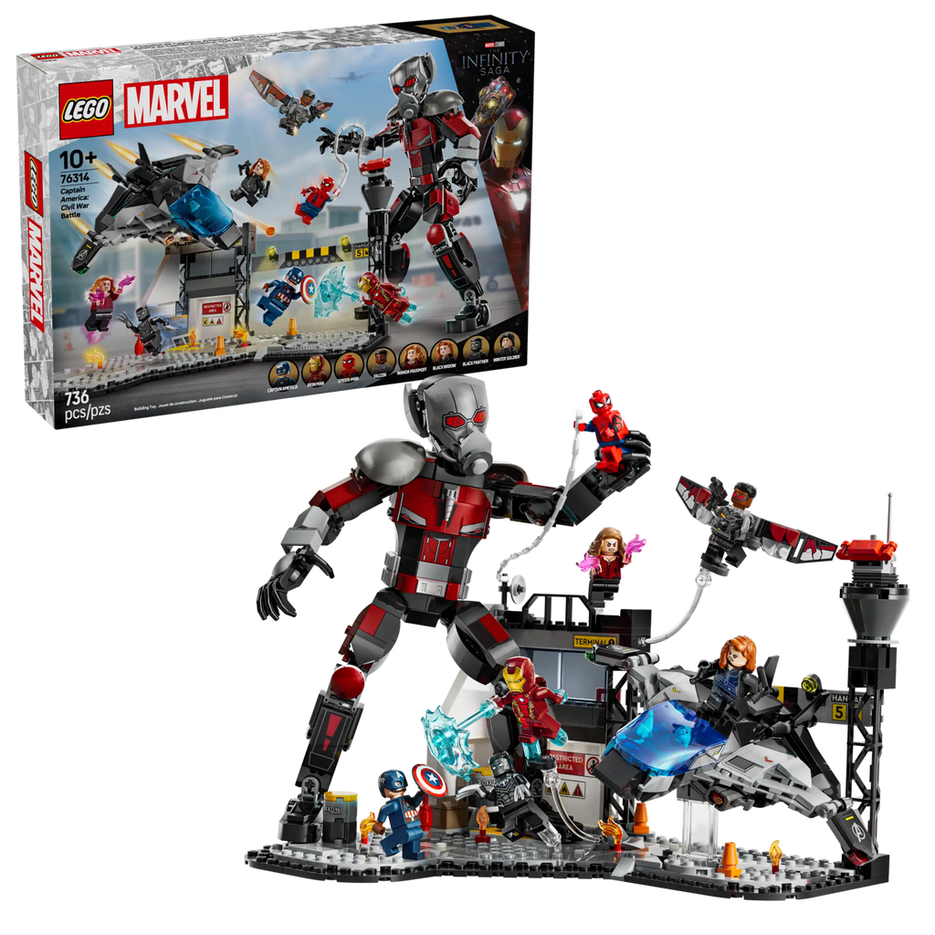 LEGO MARVEL 76314 Captain America: Civil War Action Battle - TOYBOX Toy Shop