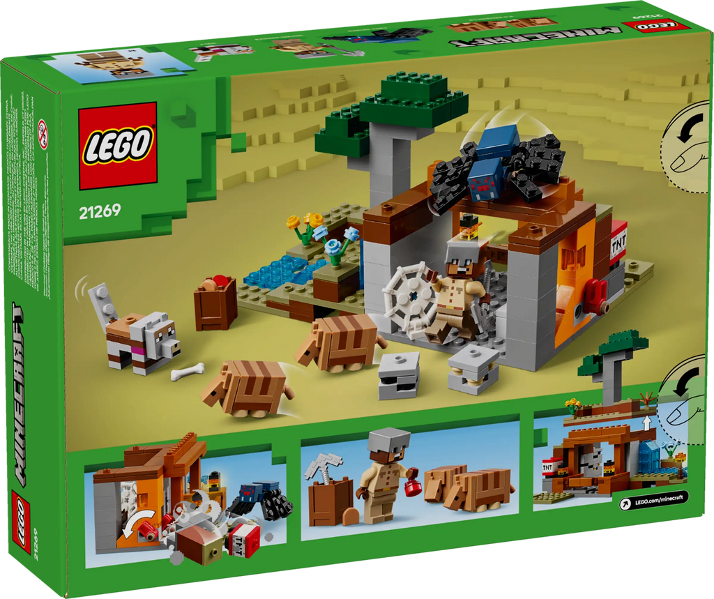 LEGO MINECRAFT 21269 The Armadillo Mine Expedition - TOYBOX Toy Shop