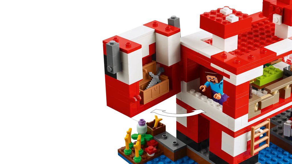 LEGO MINECRAFT 21270 The Mooshroom House - TOYBOX Toy Shop