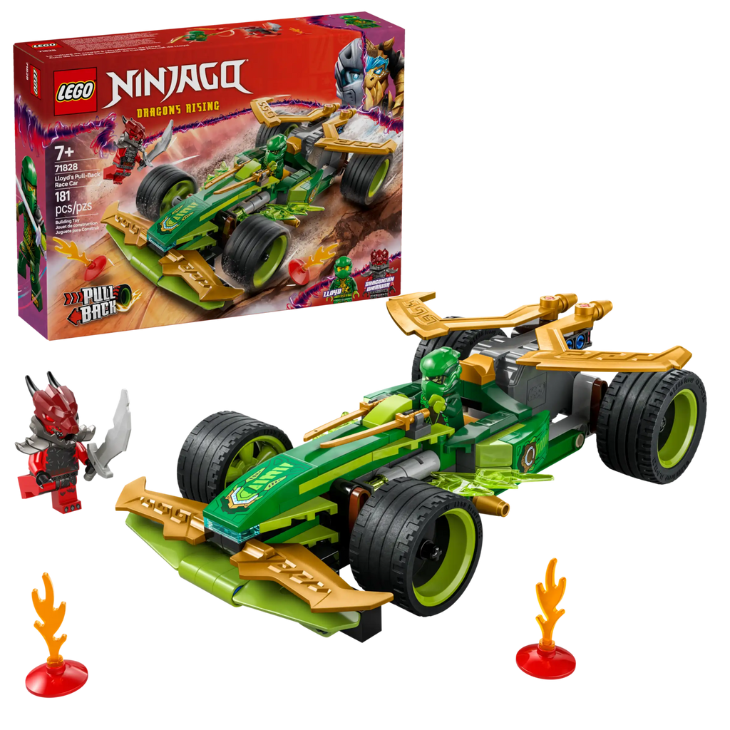 LEGO NINJAGO 71828 Lloyd's Pull-Back Race Car - TOYBOX Toy Shop