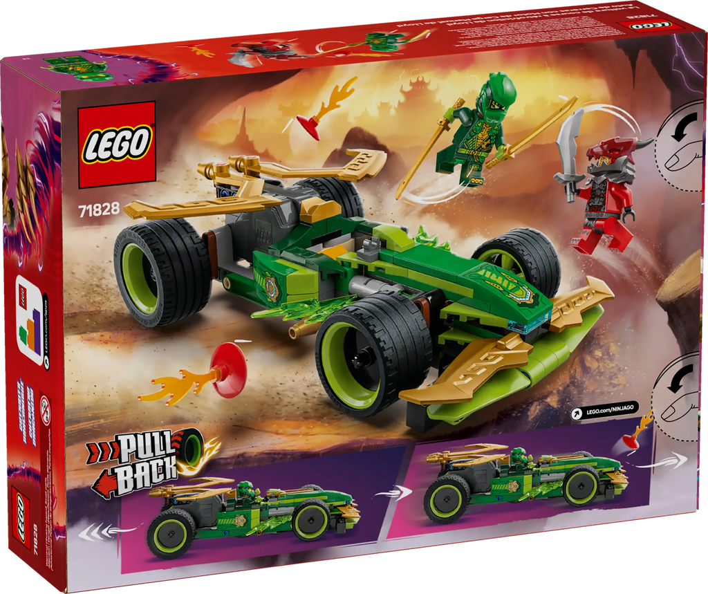 LEGO NINJAGO 71828 Lloyd's Pull-Back Race Car - TOYBOX Toy Shop