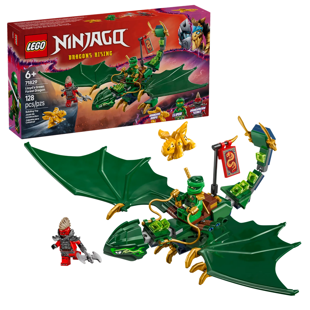 LEGO NINJAGO 71829 Lloyd's Green Forest Dragon - TOYBOX Toy Shop