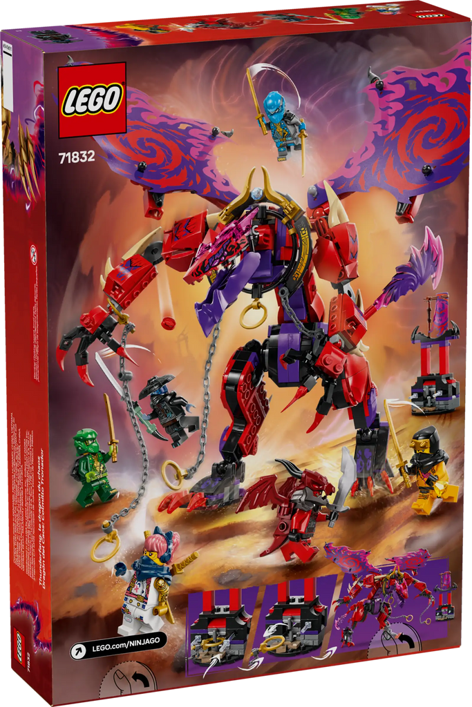 LEGO NINJAGO 71832 Thunderfang Dragon of Chaos - TOYBOX Toy Shop