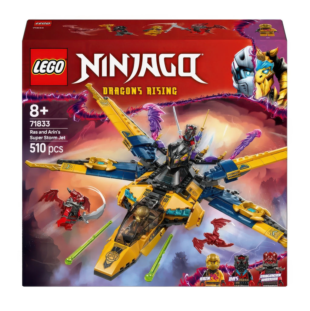 LEGO NINJAGO 71833 Ras and Arin's Super Storm Jet - TOYBOX Toy Shop