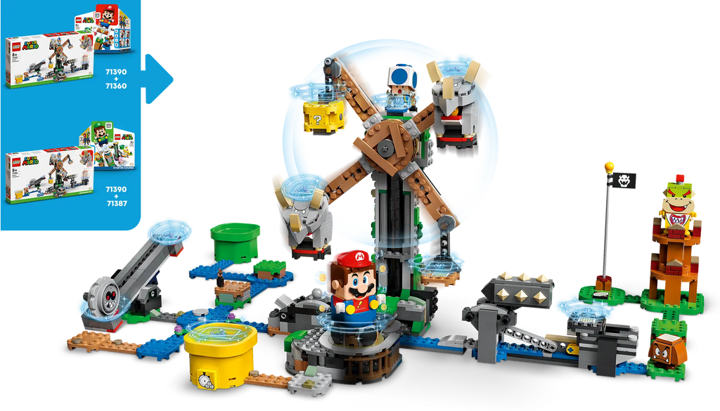 LEGO SUPER MARIO 71390 Reznor Knockdown Expansion Set - TOYBOX Toy Shop