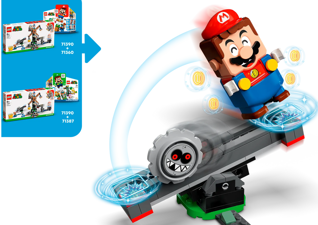 LEGO SUPER MARIO 71390 Reznor Knockdown Expansion Set - TOYBOX Toy Shop